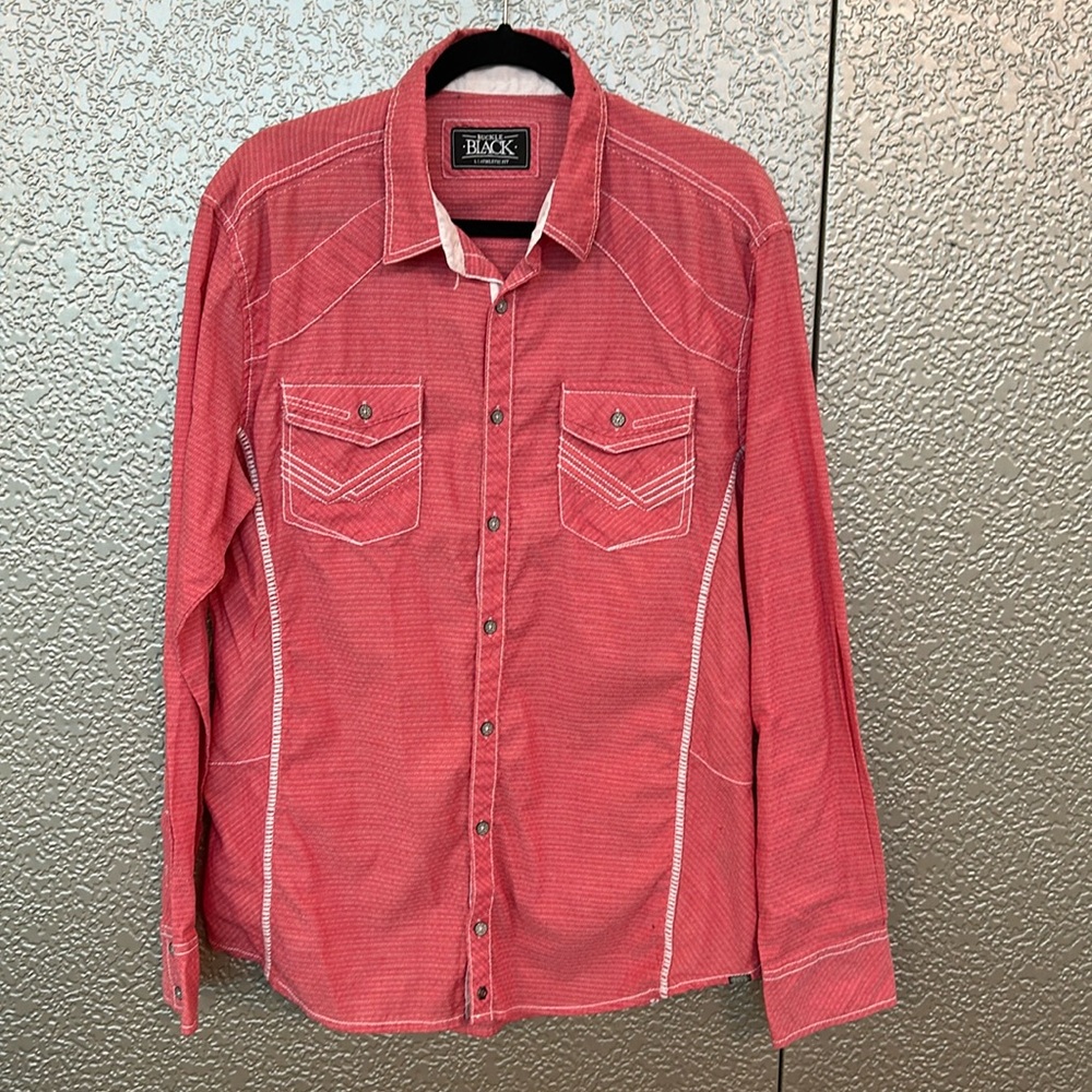 The Buckle Black Button Down Shirt Size Large